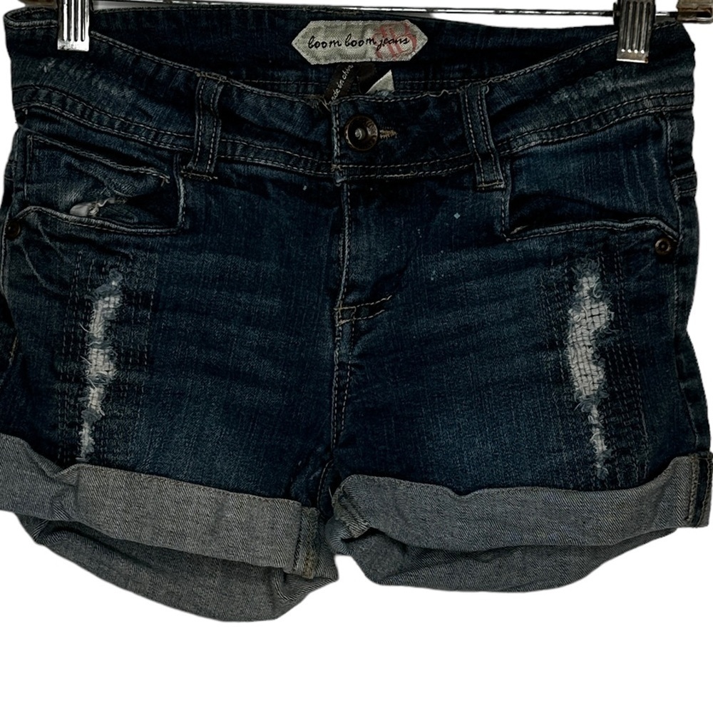 Boom Boom Jeans Distressed‎ Denim Shorts